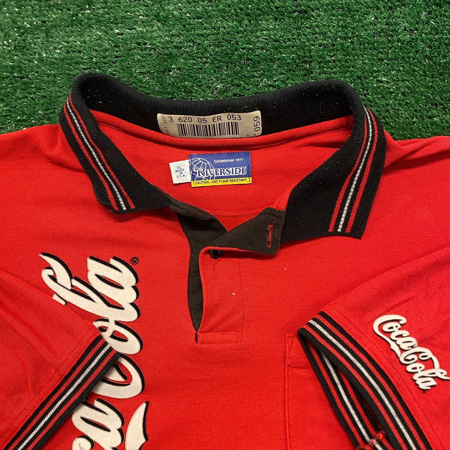 Coca Cola Employee Worker Vintage 90s Polo Shirt