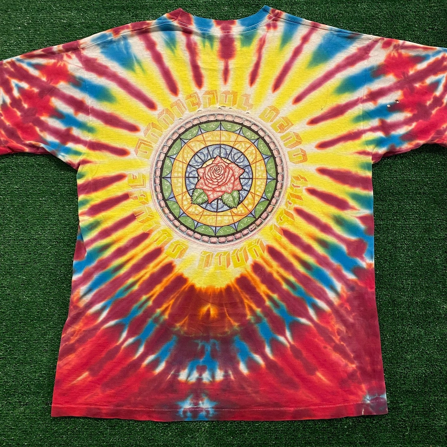 Grateful Dead Stained Glass Vintage 90s T-Shirt
