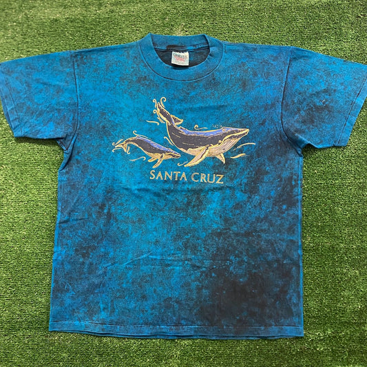 Santa Cruz Whales Vintage 90s Nature T-Shirt