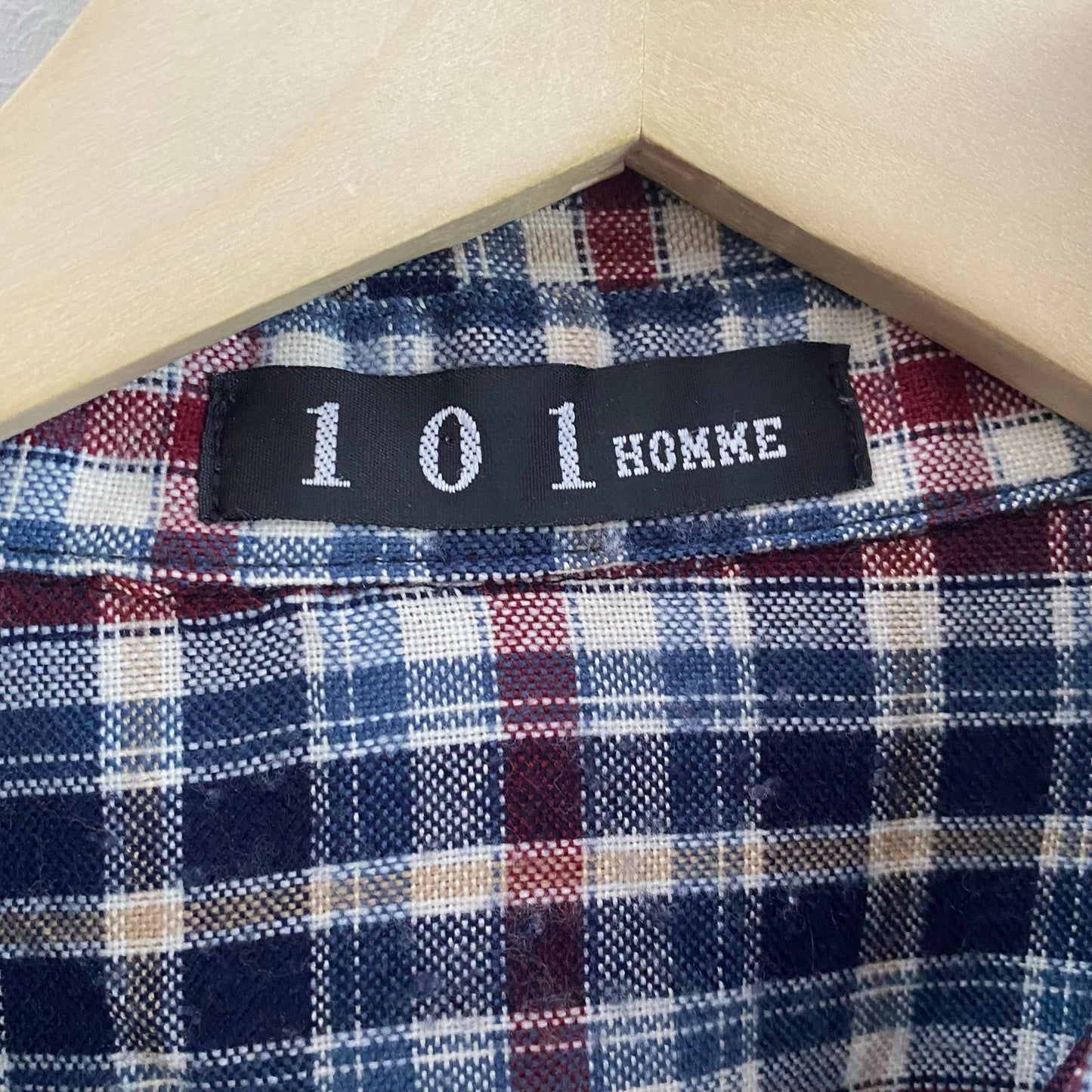 101 Homme Plaid L/S Oxford Shirt