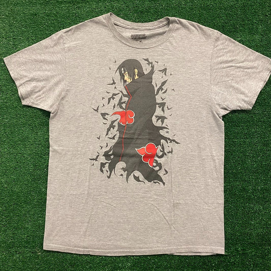 Vintage Y2K Essential Naruto Shippuden Itachi Uchiha Anime T-Shirt