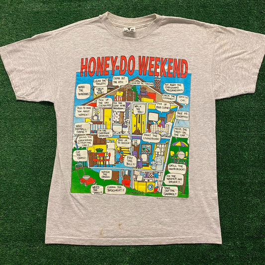 House Chores Vintage 90s Funny T-Shirt