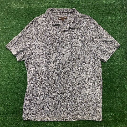 Michael Kors Abstract Art Spotted Polo Shirt