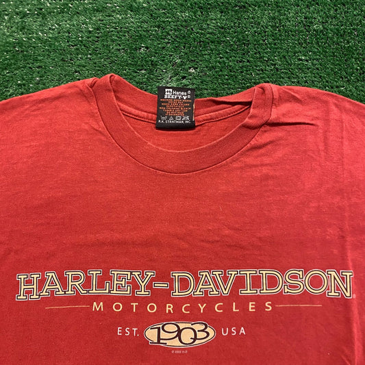 Harley Davidson Motorcycles Vintage Moto Biker T-Shirt