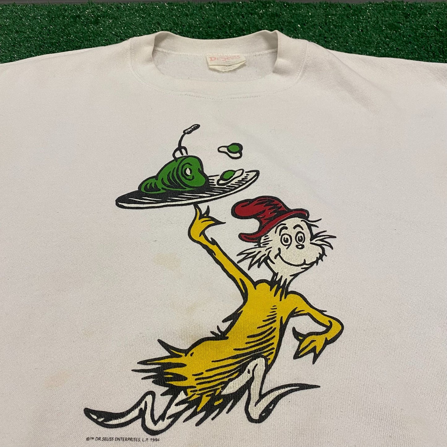 Dr. Seuss Green Eggs Vintage 90s Crewneck Sweatshirt
