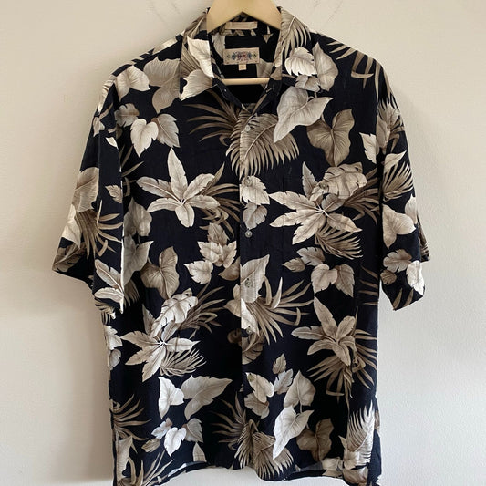 Vintage Campia Moda Floral Hawaiian Shirt