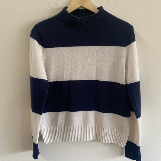 Vintage J. Crew Striped Turtleneck Sweater
