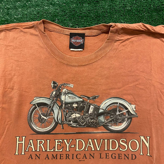 Harley Davidson Thunder Mountain Vintage Moto Biker T-Shirt