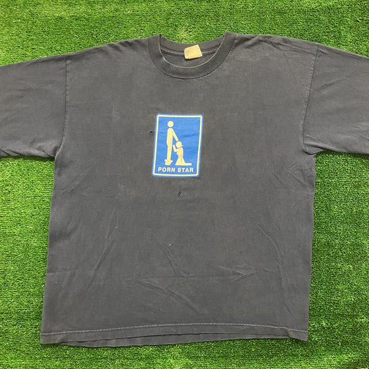 Porn Star Head Vintage 90s Skater Sex T-Shirt