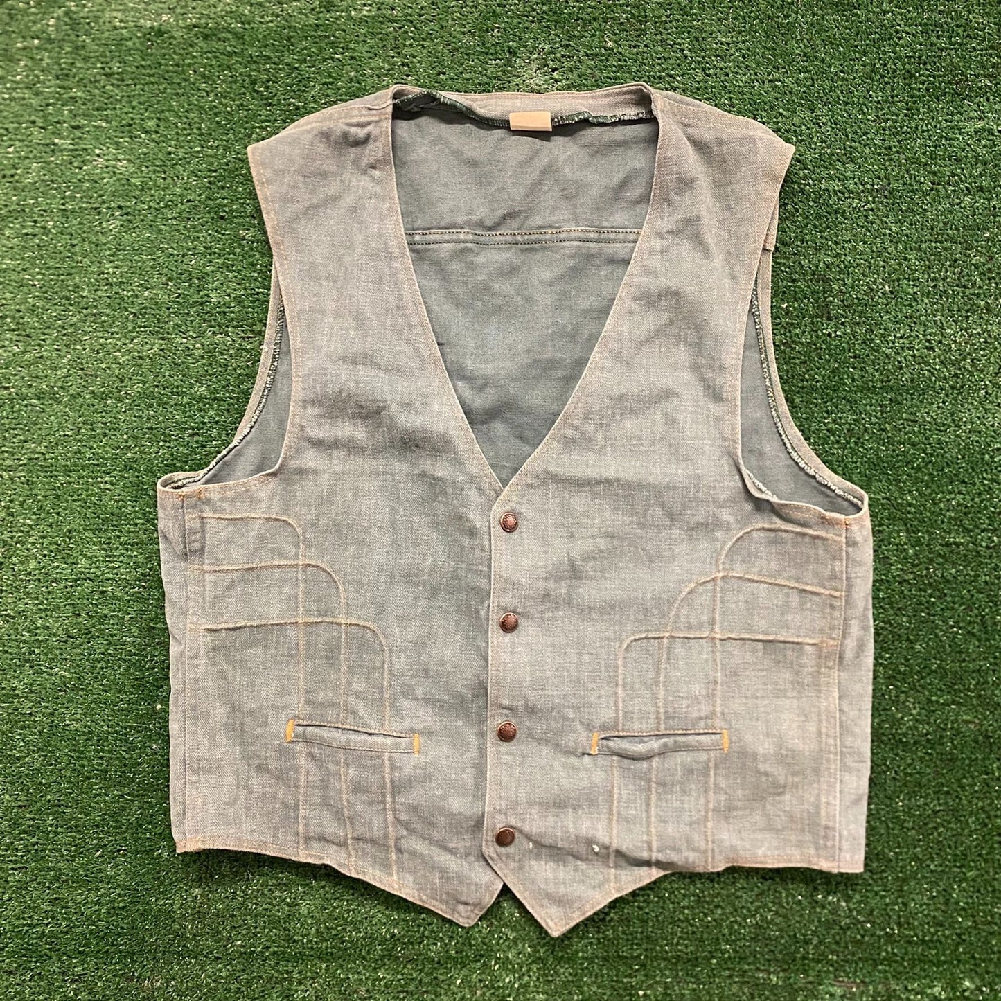 Sleeveless Vintage 90s Denim Jean Vest
