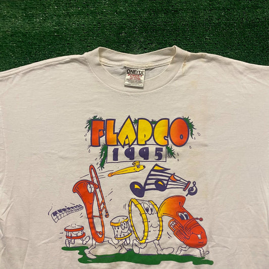 FLAPCO Dancing Instruments Vintage 90s Band T-Shirt