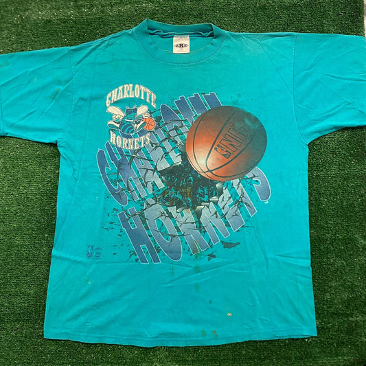 Charlotte Hornets Vintage 90s NBA T-Shirt