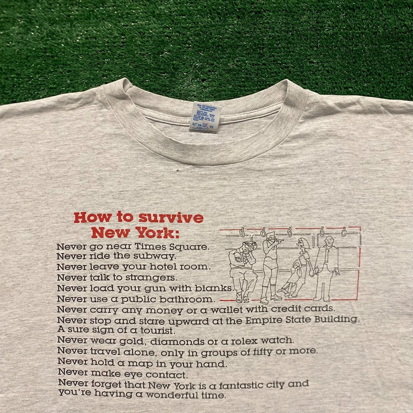 How to Survive New York Vintage NY Humor T-Shirt