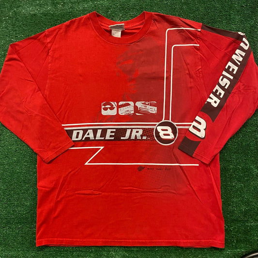 Dale Earnhardt Budweiser Vintage NASCAR Racing T-Shirt