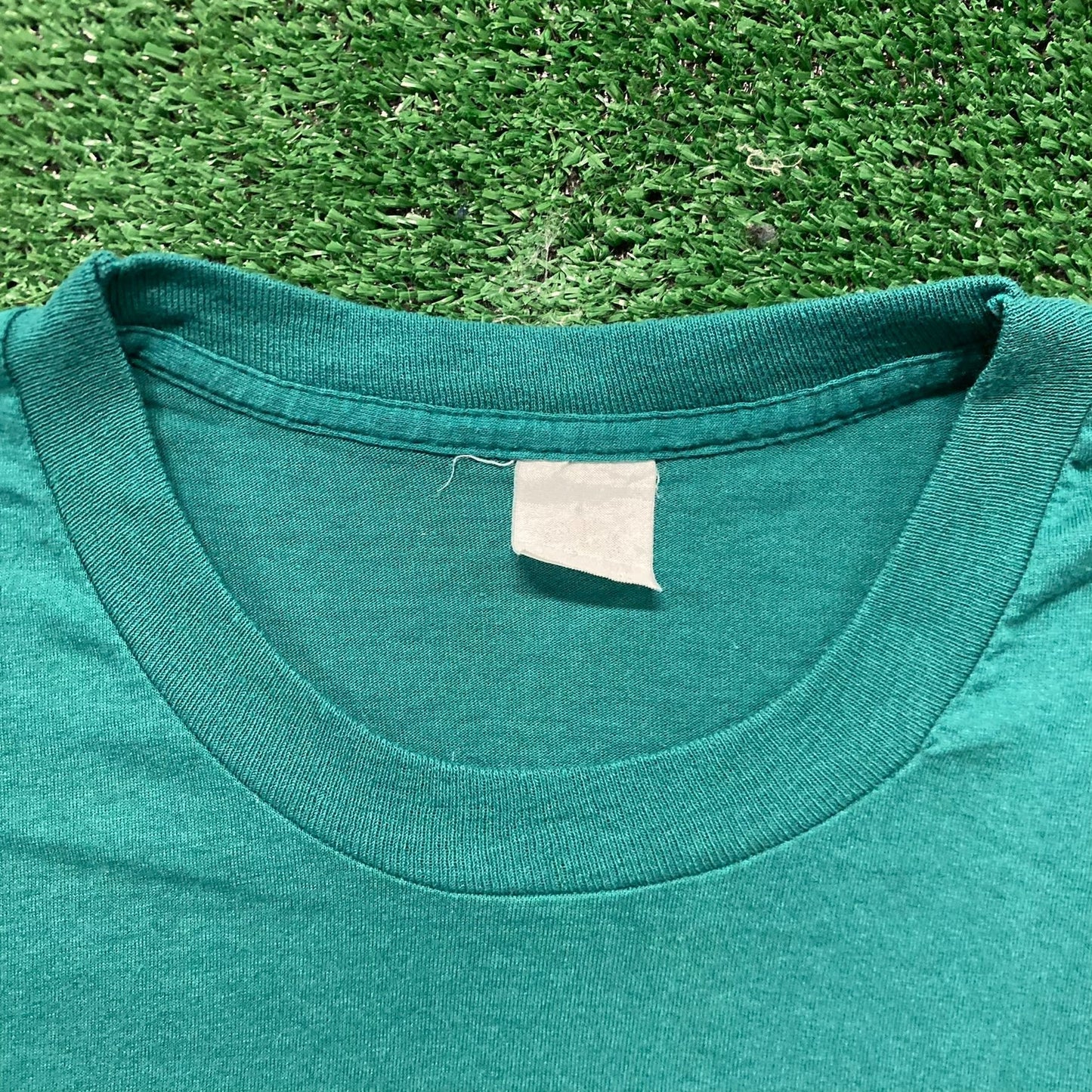 Green Vintage 90s Plain Blank T-Shirt