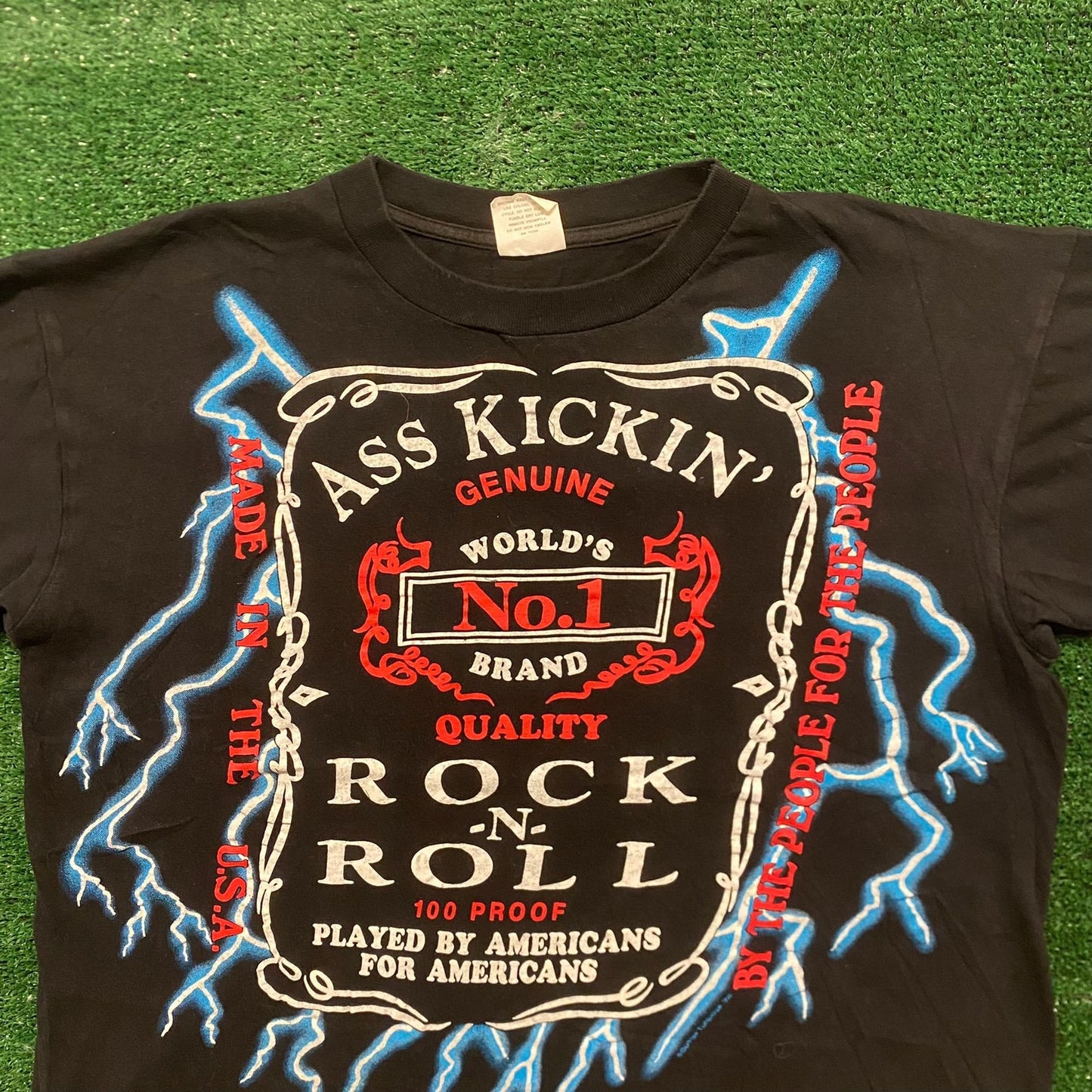 American Thunder Vintage Metal Rock Band T-Shirt