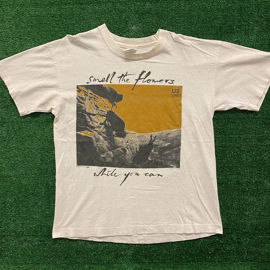 U2 Smell the Flowers Vintage 90s Band T-Shirt
