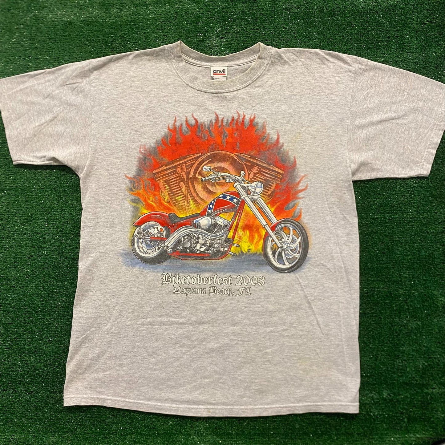 Vintage Y2K Daytona Bike Week Choppers Biker T-Shirt