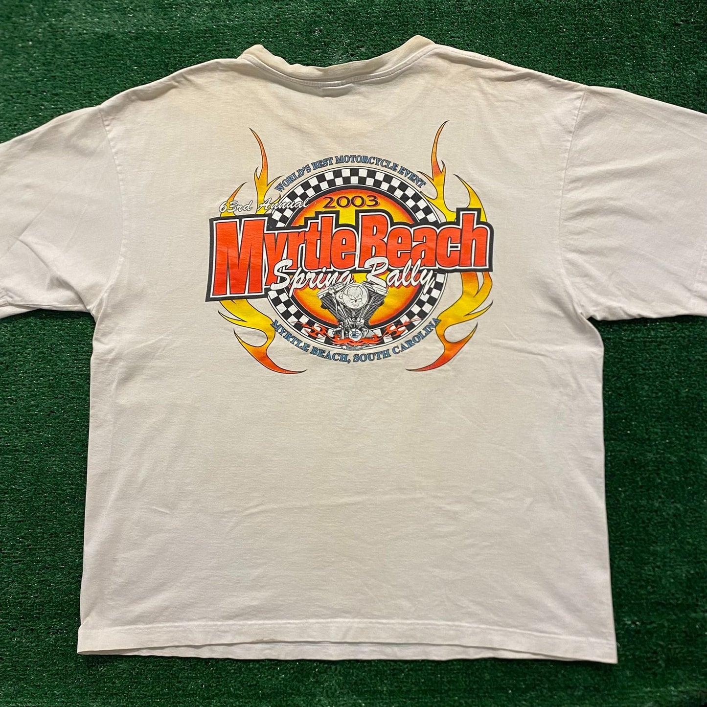 Myrtle Beach Biker Rally Vintage Moto T-Shirt