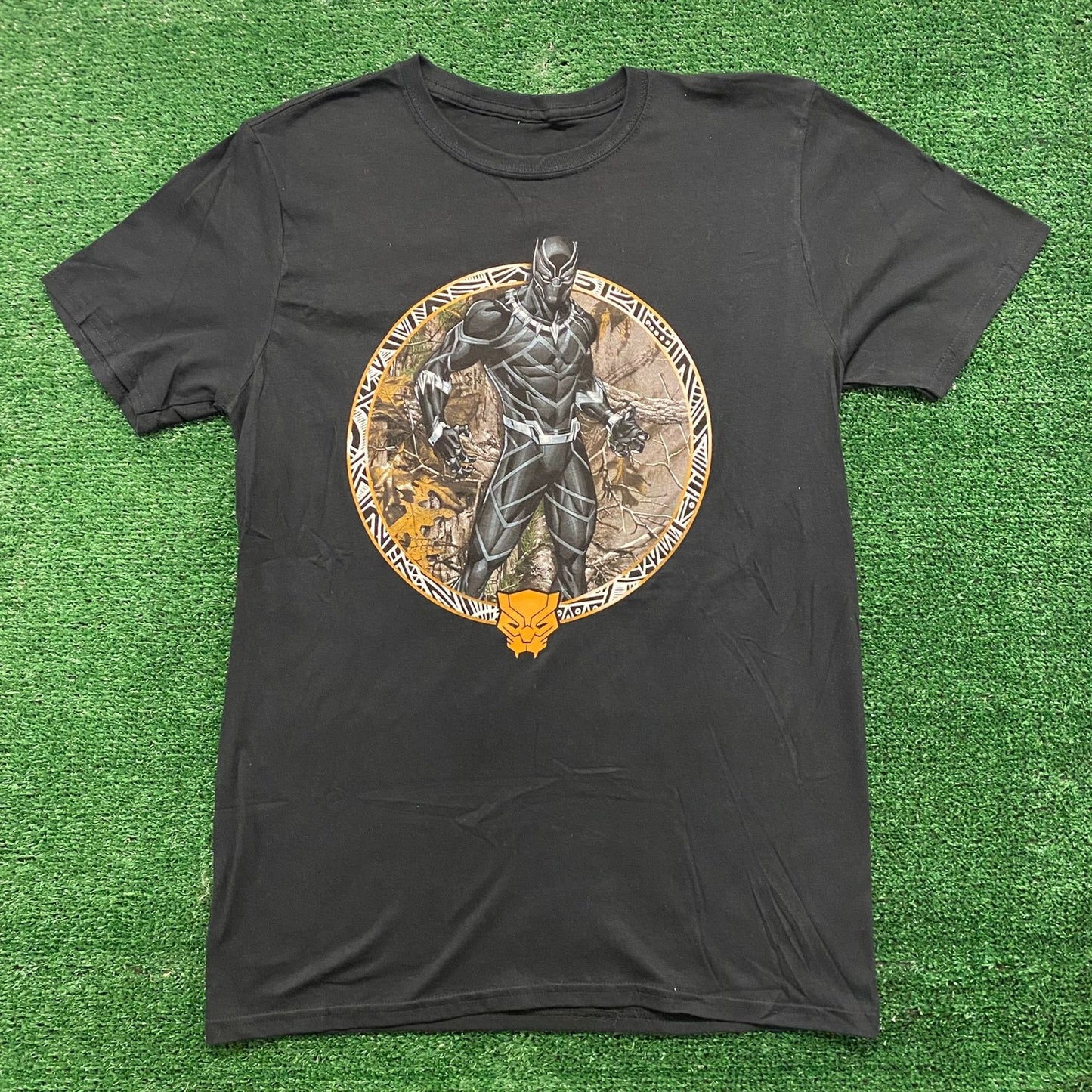 Black Panther Camo Vintage Marvel T-Shirt