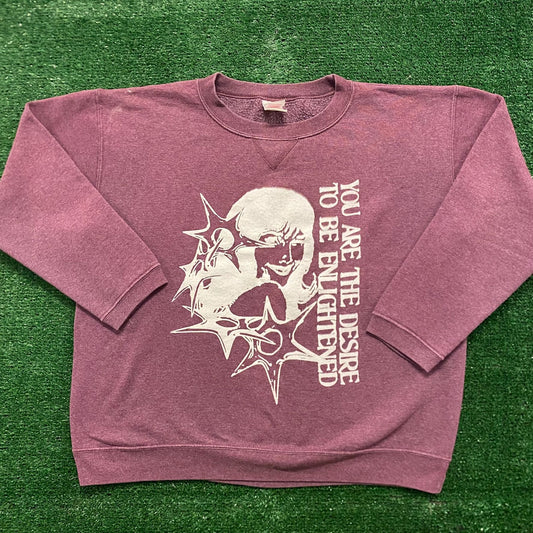 Grimace Desire Vintage Emo Crewneck Sweatshirt