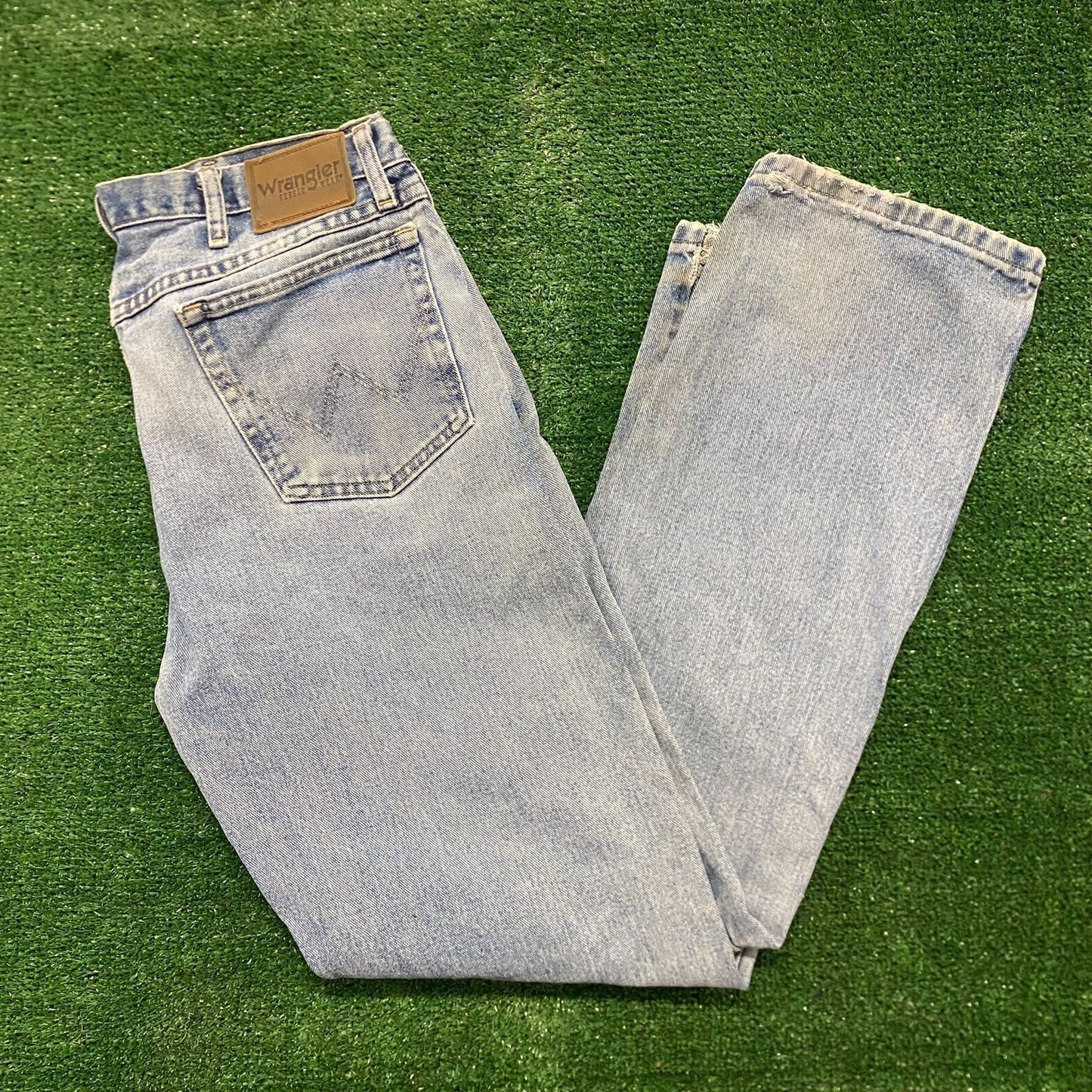 Wrangler Faded Stonewashed Vintage Denim Pants Jeans