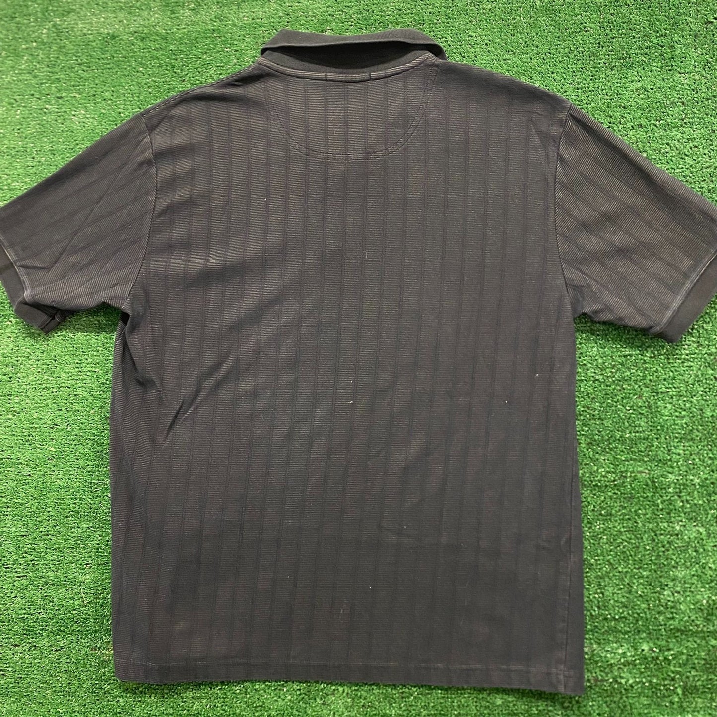 Basic Essential Striped Vintage Polo Shirt