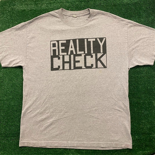 Reality Check Skull Vintage Punk Goth T-Shirt