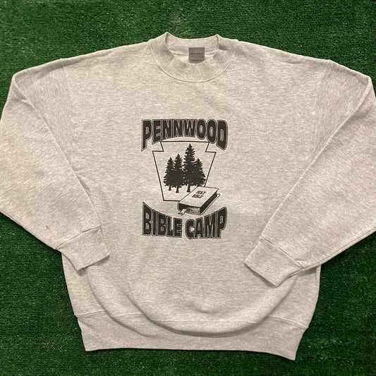 Jesus Bible Camp Vintage 90s Crewneck Sweatshirt
