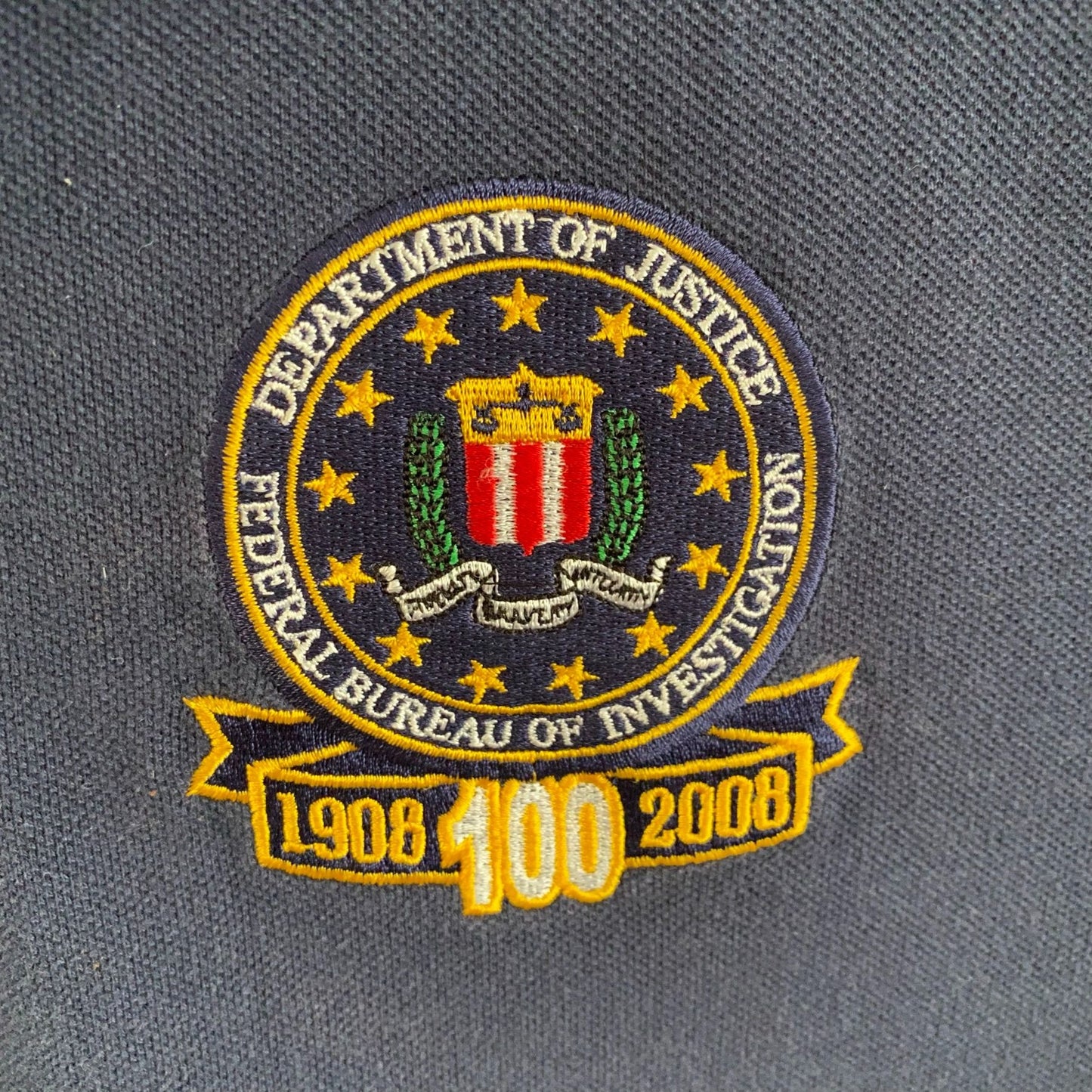 Vintage FBI 100 Years Polo Shirt