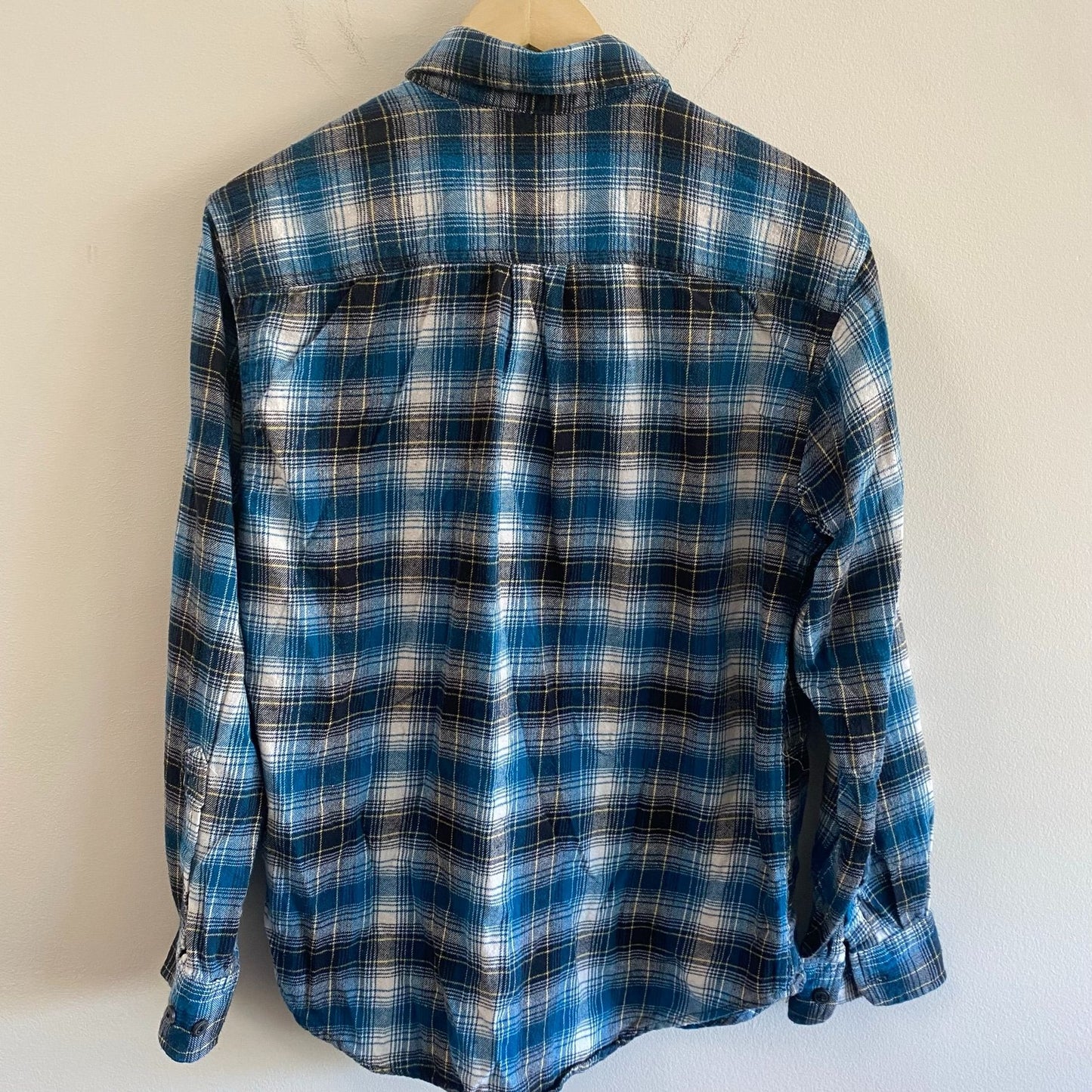 Basic Editions Blue Plaid Flannel Shirt