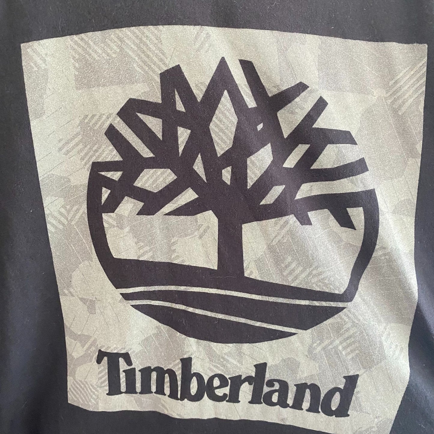 Black Timberland Logo S/S Tee