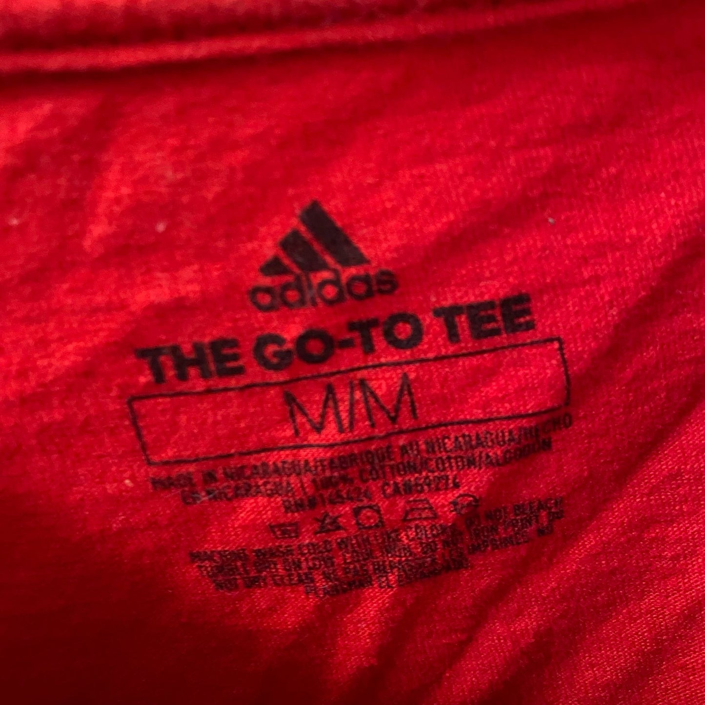 Red Adidas Logo S/S Tee