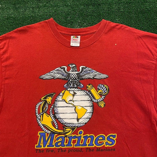 USMC United States Marines Corps Vintage Military T-Shirt