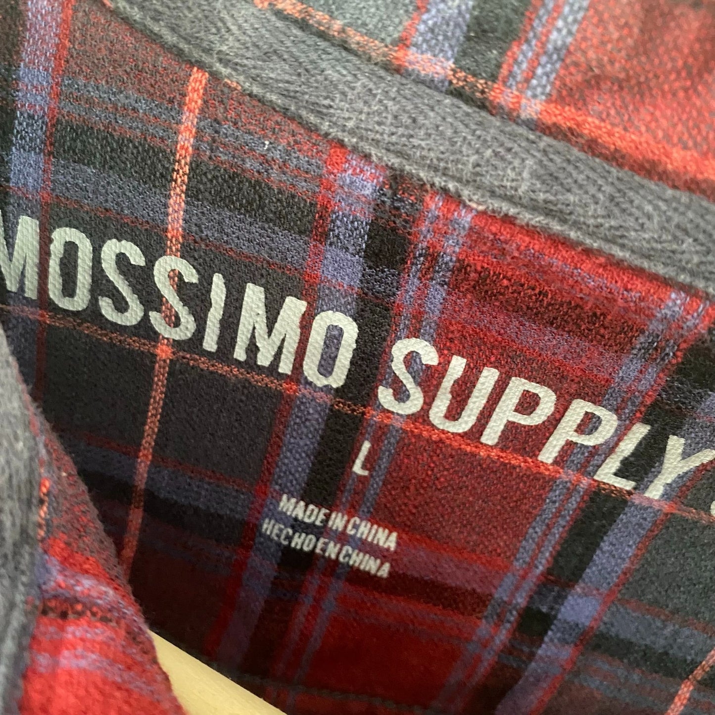Mossimo Supply Red Plaid Flannel Shirt