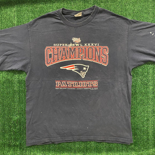 Patriots Football Champions Vintage NFL T-Shirt