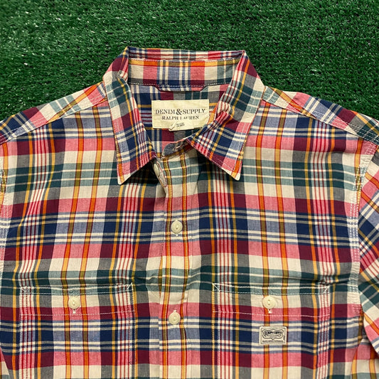 Denim Supply Ralph Lauren Plaid Button Up Shirt