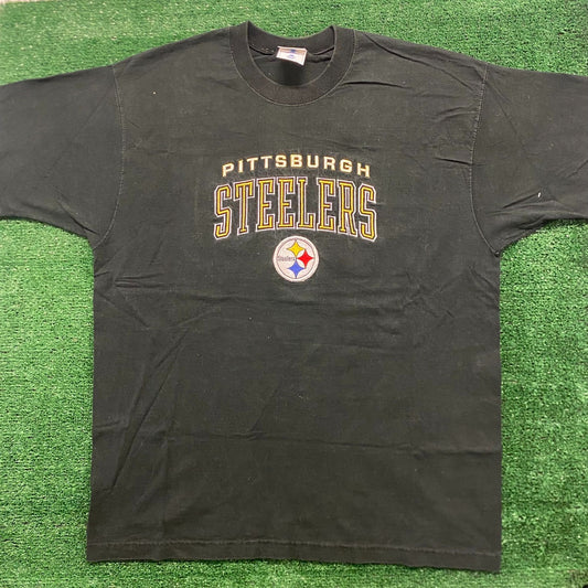 Vintage 90s Essential Pittsburgh Steelers Football Sports T-Shirt
