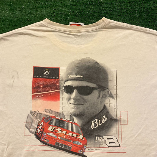 Dale Earnhardt Budweiser Vintage Racing NASCAR T-Shirt