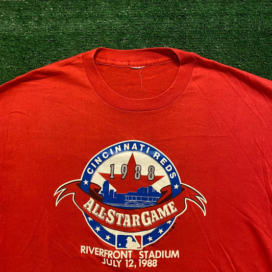 Cincinnati Reds Baseball Vintage 80s Sports T-Shirt