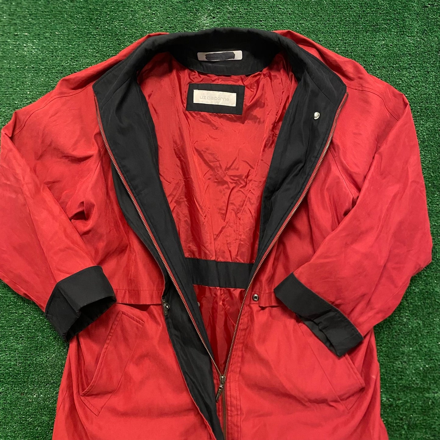 Claiborne Vintage 90s Windbreaker Rain Jacket