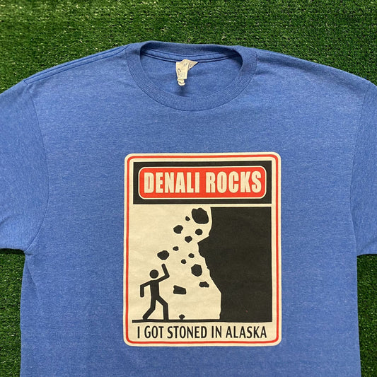 Stoned Alaska Vintage 420 Humor T-Shirt