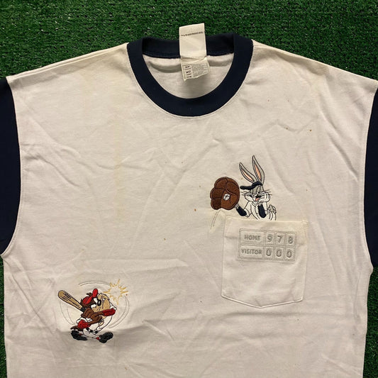 Looney Tunes Baseball Vintage Cartoon T-Shirt