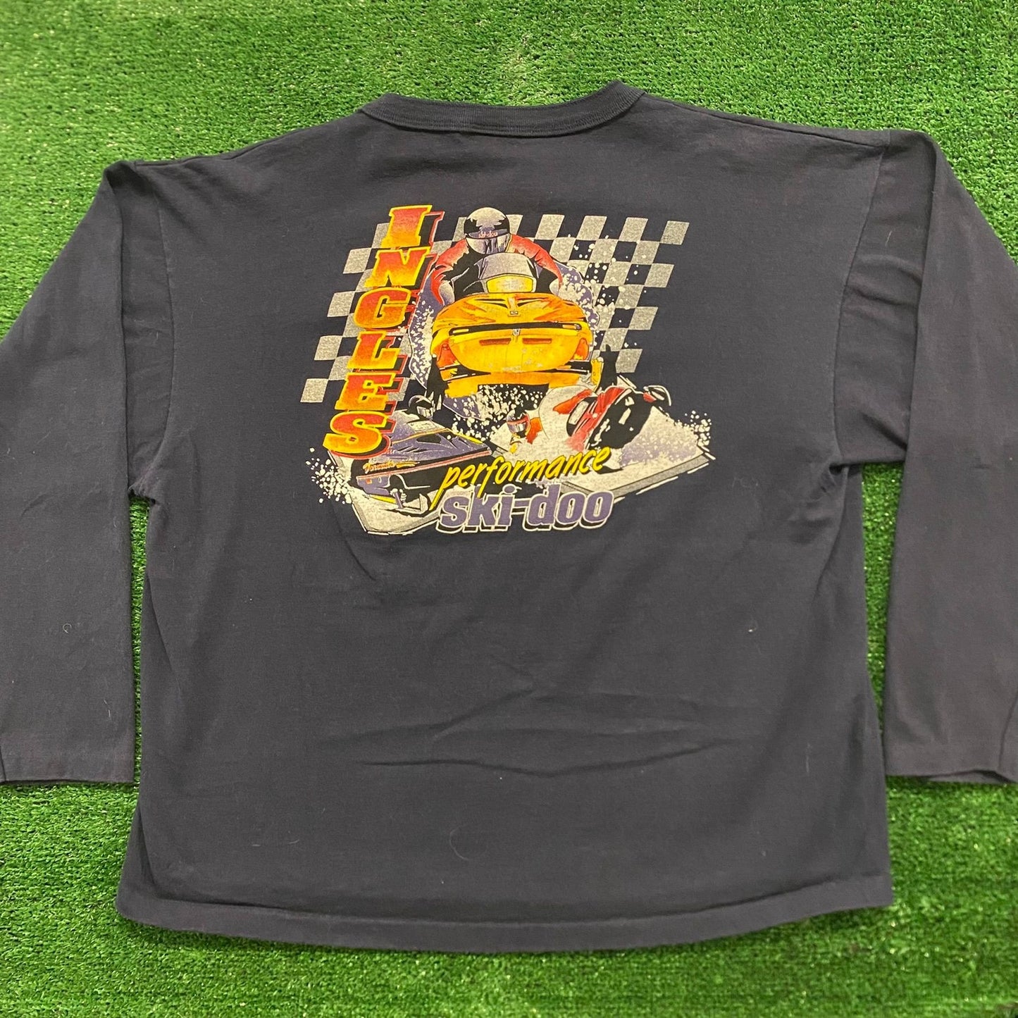 Ski Doo Snowmobile Racing Vintage 90s T-Shirt