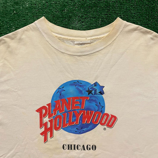 Planet Hollywood Chicago Vintage 90s Grunge T-Shirt