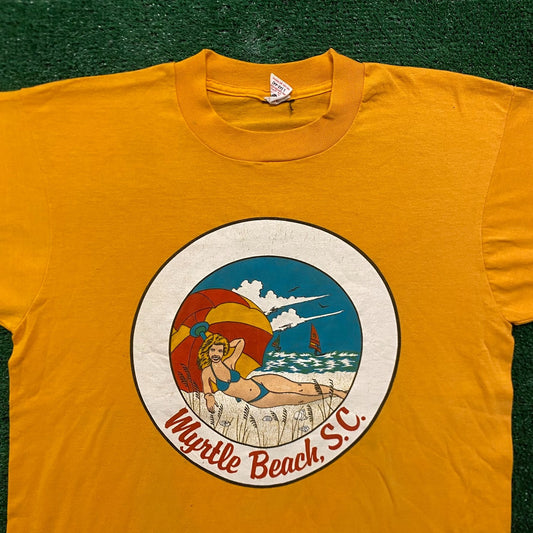 Myrtle Beach South Carolina Vintage 80s Vacation T-Shirt