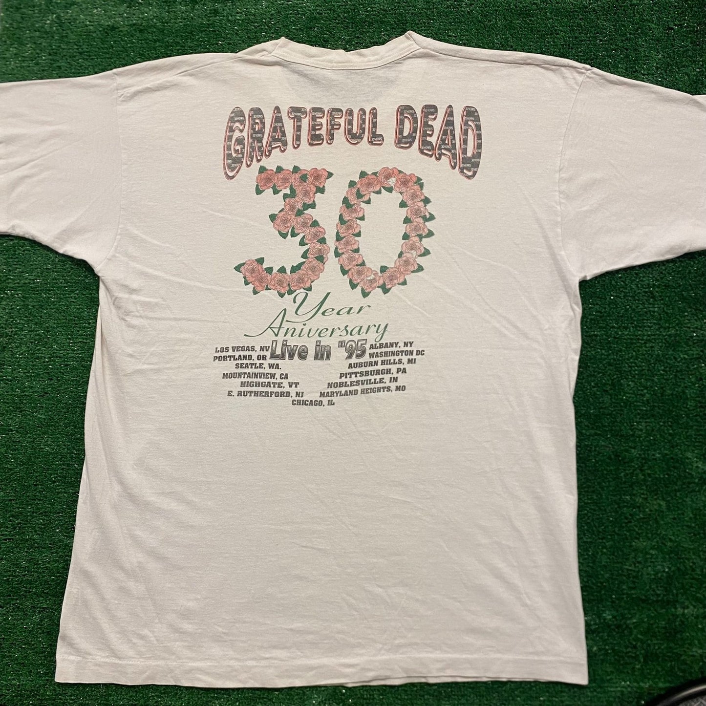 Grateful Dead 30 Years Vintage 90s Band T-Shirt – Agent Thrift
