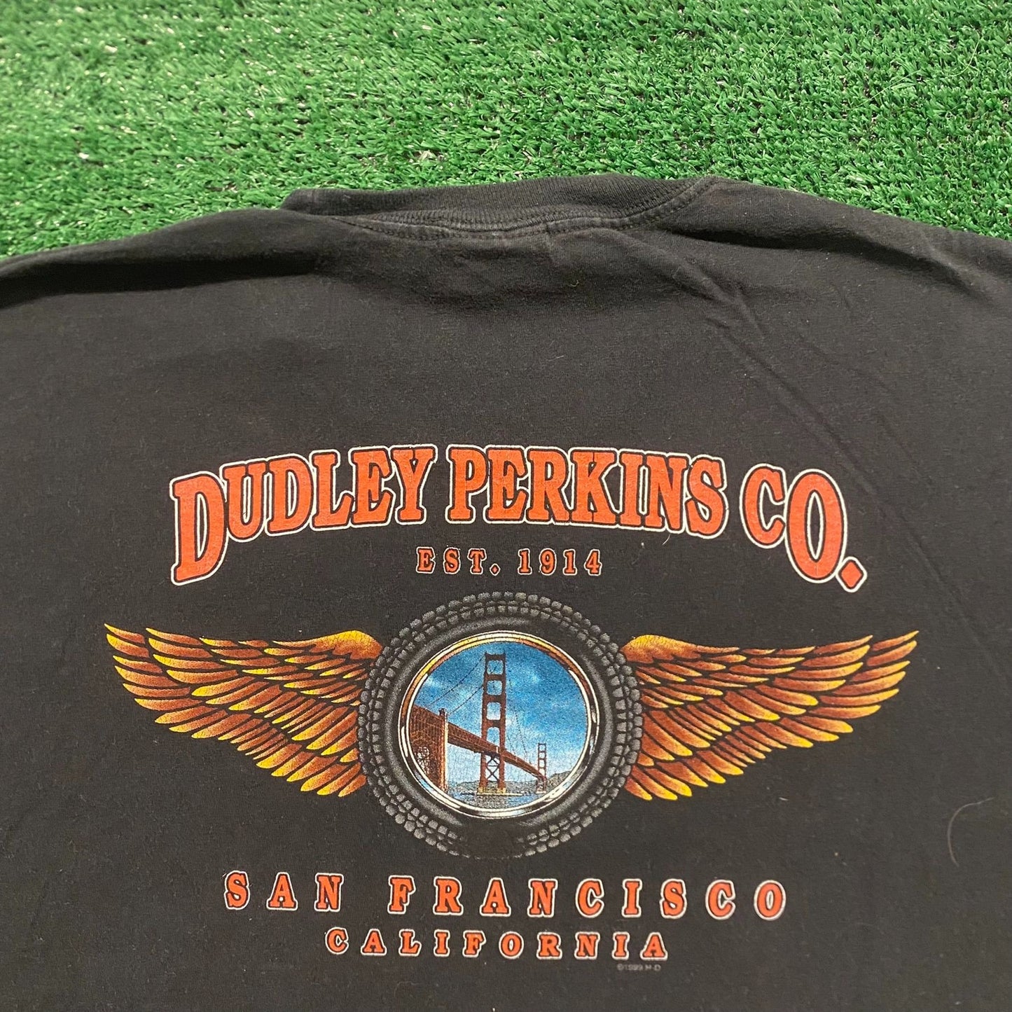 Harley Davidson Dudley Perkins Vintage Moto Biker T-Shirt
