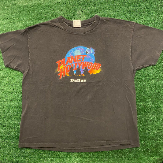 Planet Hollywood Dallas Vintage 90s Western T-Shirt