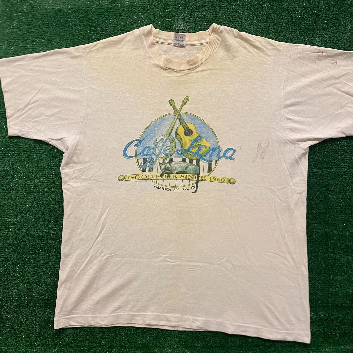 Nashville Folk Music Vintage 90s Grunge T-Shirt